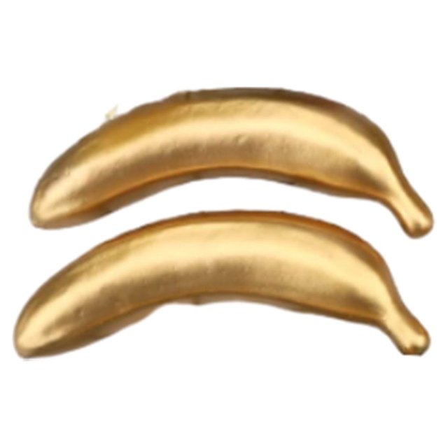 Matsuzay 2 paquetes/lote de accesorios de fotografía de frutas artificiales-realismo incomparable y creatividad sin fin Decoración plátano dorado