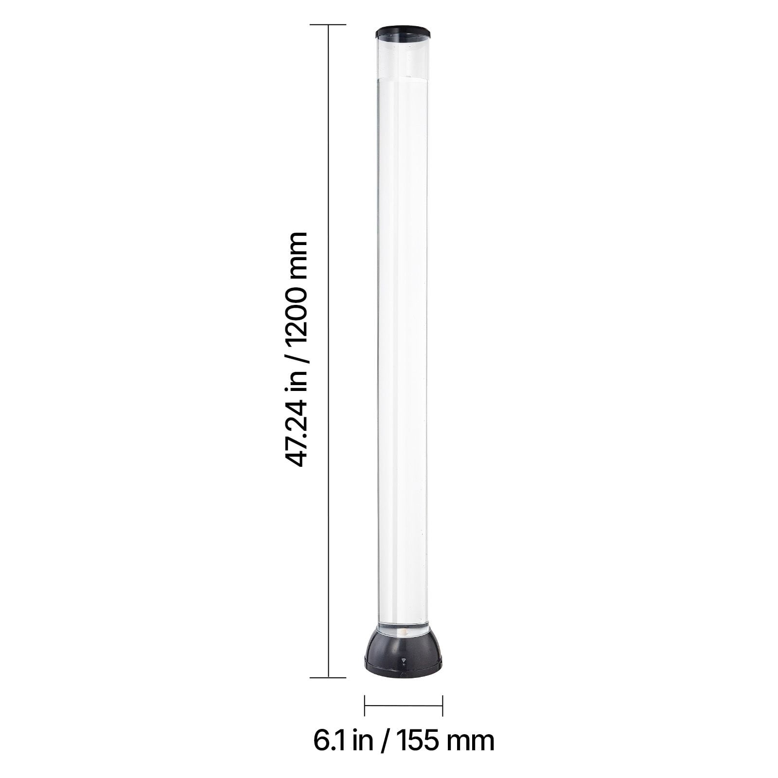48 Inch Floor Standing Sensory Bubble Lamp, 16 Color LED Bubble Fish Jellyfish Water Tube Light with Remote, 40-45dB Quiet 8H Auto Off Anti-Tip Base for Autism ADHD Anxiety Home Therapy Decor