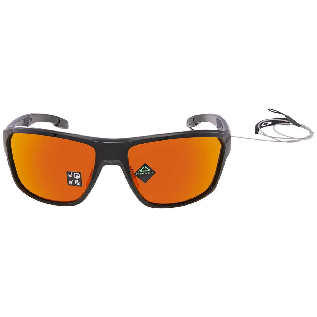 Oakley Split Shot Prizm Ruby Orange Polarized Rectangular Men's