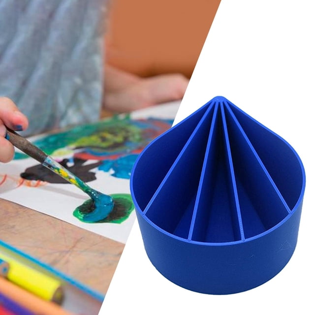 Pla Pour Cup Premium Divider Suministros de Dibujo Set de DIY Tree Clay Herramienta de Pintura Fácil para Niños Artistas Famil Azul perfecl Vasos para verter de poliláctico