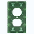 thumbnail image 2 of Metal Light Switch Plate Cover Puppy Dog Paw Print Logo Green DOG042, 2 of 13