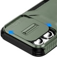 thumbnail image 4 of For iPhone 16 6.1 inch Ultimate U Design Hybrid with Camera Window Covering - Midnight Green, 4 of 4