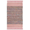 thumbnail image 2 of SAFAVIEH Montauk Jayde Striped Cotton Area Rug, Pink/Multi, 3' x 5', 2 of 6