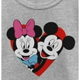 thumbnail image 2 of Girl's Mickey & Friends Happily in Love Graphic Tee Athletic Heather X Large, 2 of 5