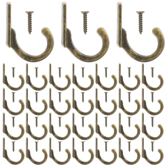 Oraceous 58pcs Wall Mounted Coat Hooks Small Hooks Decorative Hooks for Hanging Things