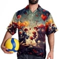 thumbnail image 4 of Love Men's Casual Hawaiian Button Down Short Sleeve Summer Beach Printed Shirt, 4 of 6