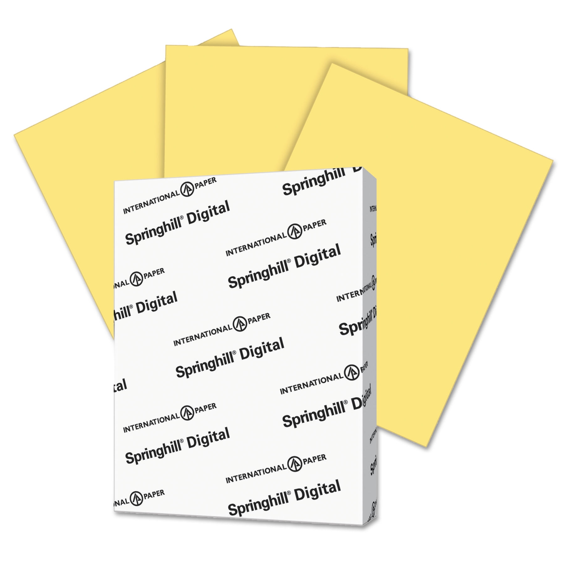 Springhill Digital Index Color Card Stock, 110 lb, 8 1/2 x 11, Buff, 250 Sheets/Pack -SGH055300