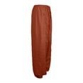 thumbnail image 4 of Pantalones bombachos Gibobby talla grande mujer color Sólido Casual sueltos Brown XL, 4 of 5