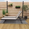thumbnail image 5 of Vivere Urban Aluminum Lounger Set Made with Premium Phifertex Outdoor Fabric (330 lb Capacity) Cocoa, 5 of 7