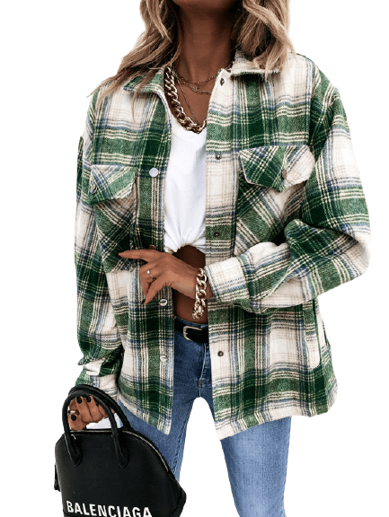 plaid green jacket
