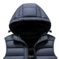 thumbnail image 3 of FNFYFH Mens Big and Tall Puffer Vest Hooded Sleeveless Quilted Jacket Zip Up Padded Coats Outerwear, 3 of 7