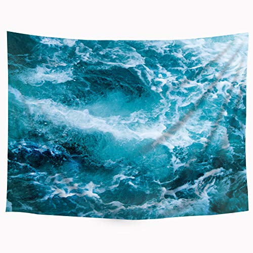 ocean wave tapestry