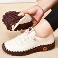 thumbnail image 2 of Womens Soft Leather Flat Loafers Comfortable Handmade Round Toe Non Slip Shoes Casual Driving Walking Shoes, 2 of 12