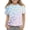 Purple, variant on Grblisyd Girls Shirts Kids Cute Daisy Print Summer Tops Casual Loose Short Sleeve Crewneck Tees 10-12 Years