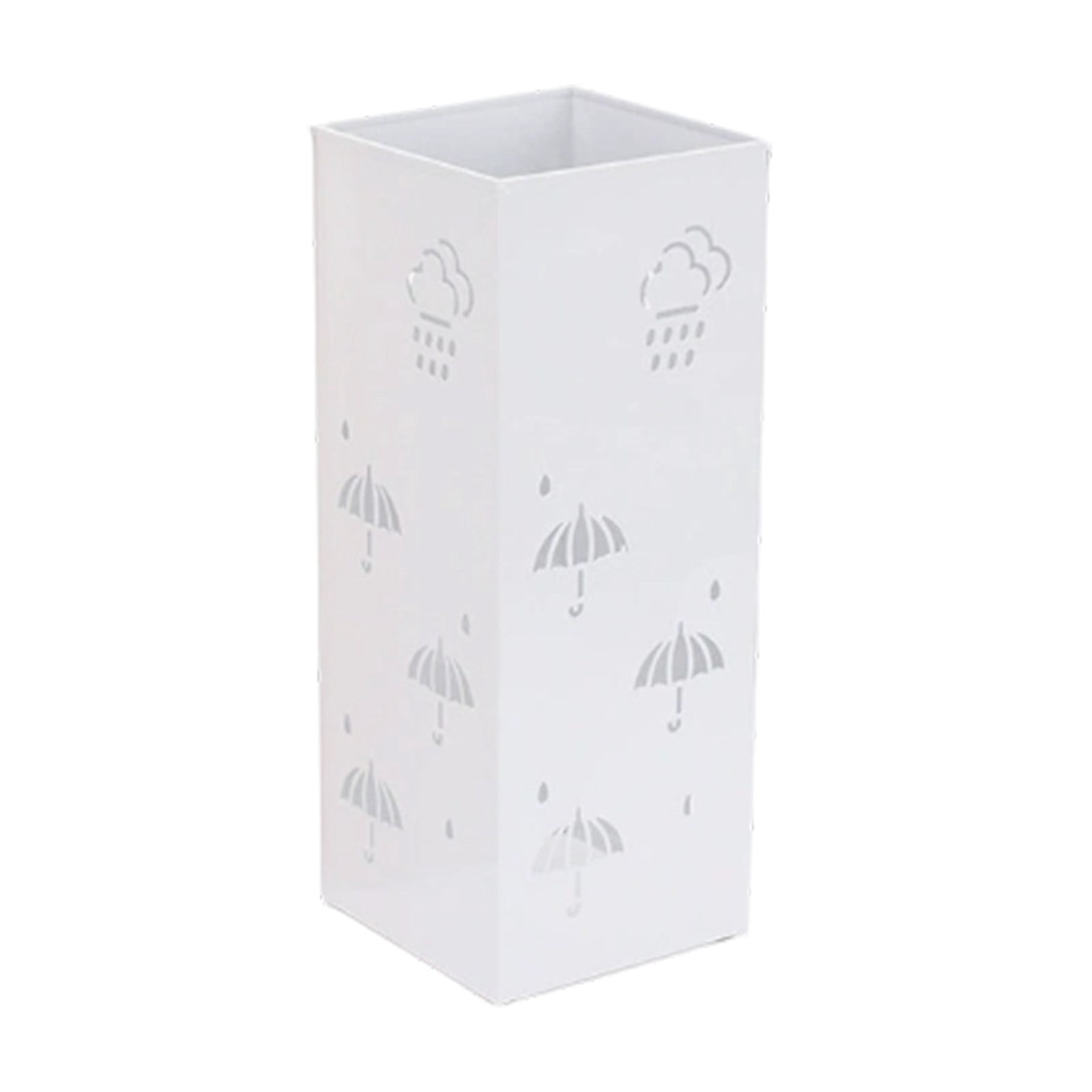 Decorative Metal Umbrella Holder, Freestanding Stand with Drain Holes for Entryway