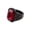 Black Dark Red, variant on Stainless Steel Multi Color Gemstone Signet Ring for Men Simple Trendy Statement Wedding Band Black Size 9