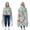 Pioneer Flower Floral, variant on Wearable Blanket,Pioneer Flower Floral Print Pattern Hooded Wearable Flannel Blanket for Adults & Teens with Buckle,Winter Poncho Shawl Wrap Cape,50"x60"