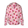thumbnail image 3 of Uemuo Strawberries Pattern Women's Full Zip UPF 50+ Sun Protection Hoodie Jacket Long Sleeve Sun Shirt Hiking Outdoor Performance with Pockets-X-Large, 3 of 9
