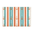 thumbnail image 7 of Yayeee Bath Rug for Bathroom Floor Non Slip Rectangle Fluffy Soft Absorbent Mat, 16"x24", Simple Nautical Pattern, 7 of 7