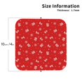 thumbnail image 2 of Bingfone Vintage Christmas Leather Drinks Coasters with Set of 6,Suitable for Home Kitchen,Coffee Cup Coasters Home Gift, 2 of 7