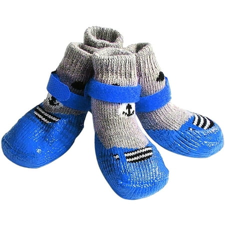 Dog Socks  Boots Shoes for Dogs Cat Socks Non-Slip Soles Adjustable Dog Cat Paw Socks Fit for Puppy and Small Dogs (L  Black)