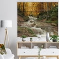 thumbnail image 3 of Design Art - Forest Waterfall with Yellow Trees, 3 of 5