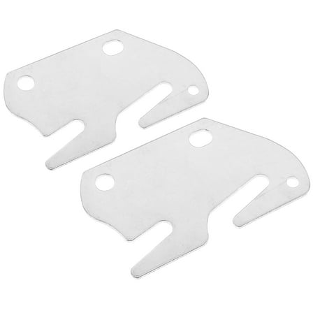 PBPBOX 2Pcs Plated Silver Bed Rail Bracket Wood Bed Hooks with Rust Resistant Finish