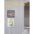 thumbnail image 5 of Christmas Night Lights Auto Sensor Pink Truck Xmas Tree Plug-in LED Nightlights Dusk to Dawn for Living Room, Bedroom, Bathroom, Hallway, Stairways Wall Decor, Snowy Black Buffalo Plaid Night Light, 5 of 9