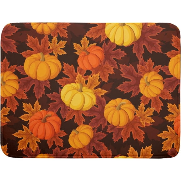 Fall Drying Mats for Kitchen Counter 18×24 Inch Large Microfiber Drying Mat Blue White Pumpkin Thanksgiving Harvest Festival Kitchen Decor Accessories Dish Rack Mat Drainer Pad Washable Absorbent
