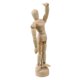 thumbnail image 1 of Maniquí de madera unisex Yuxing para artistas articulado con cabeza de bloque 4,7 pulgadas, 1 of 1