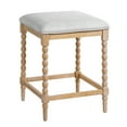 thumbnail image 3 of Christopher Knight Home 26" Rustic Counter Stools, Wood Frame with Upholstered Foam Seat, Natural, Set of 4, 3 of 11