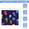 thumbnail image 5 of Coolnut Jellyfish Washcloths 4 Pack, Highly Absorbent Soft Cotton Fingertip Towels for Bathroom, Kitchen, Gym, Spa, Home Decor, 12 x 12 Inch Washcloth Gift, 5 of 7