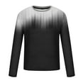 thumbnail image 5 of Hinvhai Print Men's T-Shirt Casual Round Neck Long Sleeve Pullover Fashion Lightweight Comfy Tees Tunic Tops Black 8(L), 5 of 5