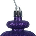 thumbnail image 2 of Vickerman 4" Purple 4-Finish Finial Ornament, 8 per Box, 2 of 4