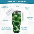 thumbnail image 4 of St. Patricks Day Clover 40 oz Tumbler with Handle, Stainless Steel Vacuum Insulated Sports Water Bottle, Leak-proof Travel Coffee Mug Cup with Lid and Straw for Water, Iced Tea or Coffee, 4 of 6