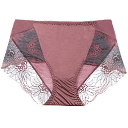 

Agnes Orinda Women s Floral Lace Trim High Rise Brief Stretchy Underwear