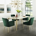thumbnail image 2 of Inspired Home Donati Velvet Dining Chair set of 2, Emerald, 2 of 9