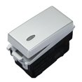 thumbnail image 1 of Interruptor Sencillo Con Piloto Alpha Lexan Silver, 1 of 3