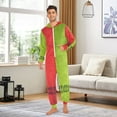 thumbnail image 4 of Football Operation Adult Onesie Pajamas Slim Fit Christmas One Piece Suit Pjs for Women and Men Hooded Zipper, 4 of 7