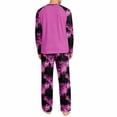 thumbnail image 3 of Mens Halloween Pajamas Long Sleeved Top Matching Lounge Pant Cute Ghost Pumpkin Print Long Sleeve Pjs Top and Pants Matching Sleepwear, 3 of 4