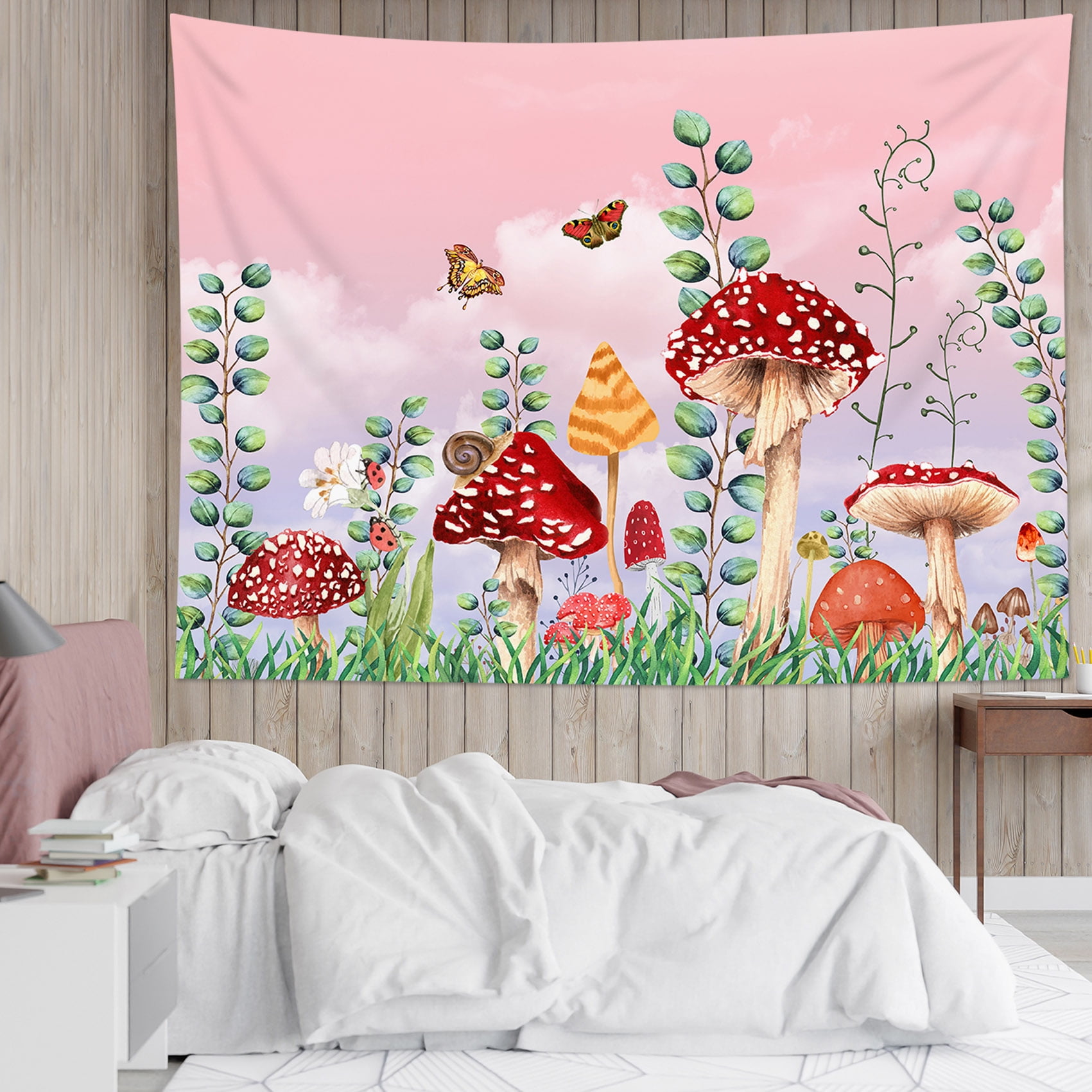  asdas Tapestry Wall Hanging,Polyester Home Decoration Bedroom  Living Room Tapestries, Strawberry Rabbit Tablecloth Landscape Art Sofa  Background Wall Covering Decoration Gifts Young People,Strawber, 150*130cm  : Home & Kitchen