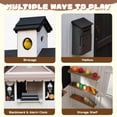 thumbnail image 5 of COCLUB Kids Outdoor Playhouse, 2-In-1 Grocery Store Pretend Play and Backyard Grill Station, Outside Wood Playhouse W/ Play Food Cash Register, Chalkboard and Mailbox for Boys Girls Ages 4-8, White, 5 of 9