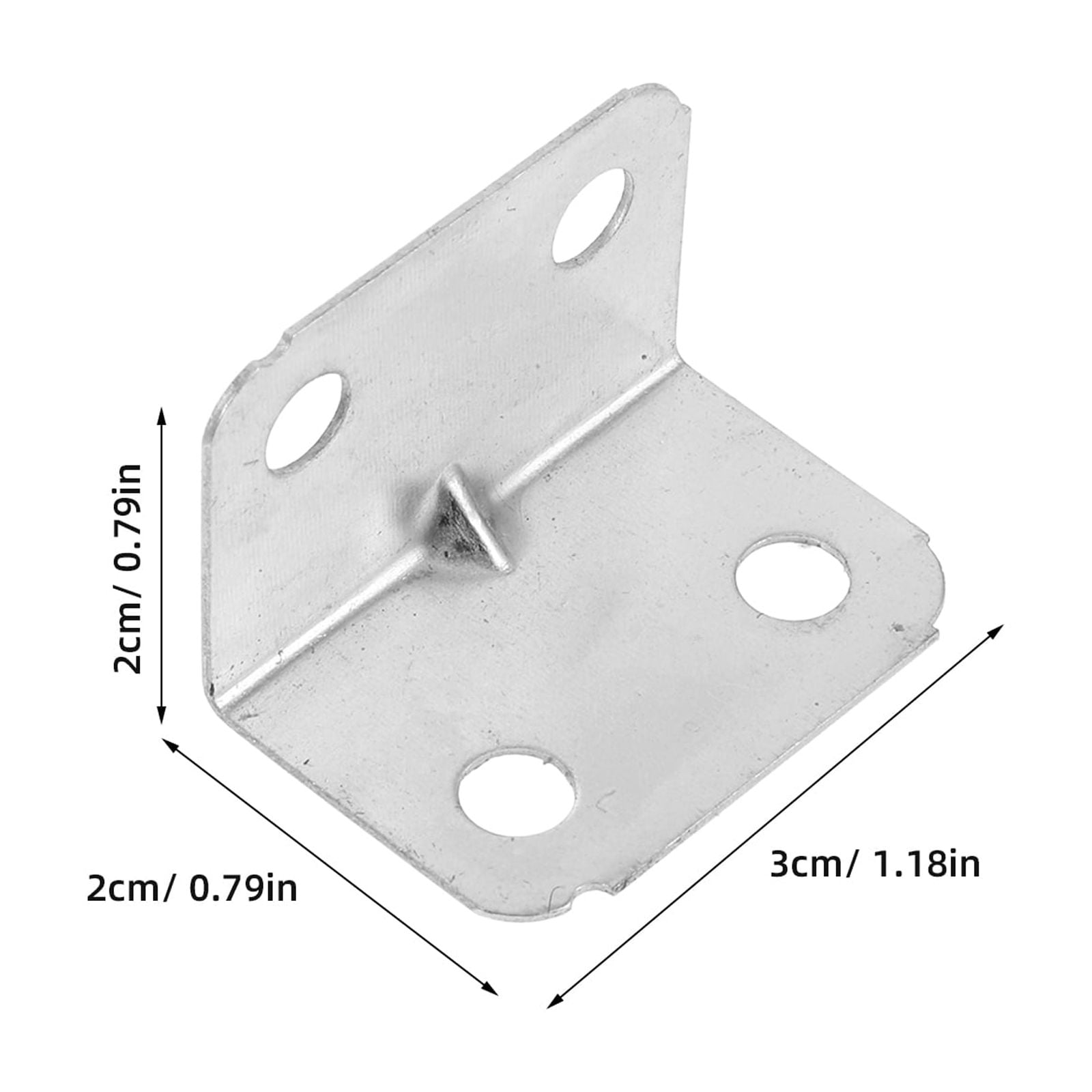 Masteelf 100PCS L Brackets Small Adjustable Joint Connector Metal Corner Brackets 90 Degree Right Angle Braces Furniture Corner Brackets Table Top Fasteners for Wood Furniture