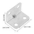 thumbnail image 2 of IBASETOY 100Pcs Furniture Connectors L Brackets Rolled Steel Adjustable Joint Connector for Diy Enthusiasts, 2 of 5
