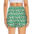 thumbnail image 4 of Xecao's Christmas French Bulldog for a double-layer running short for women, perfect for gym, tennis, and more, featuring a convenient pocket., 4 of 9