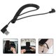 thumbnail image 5 of ColoMX Cable USB en espiral de carga rápida, diseño de ángulo recto, Cable de extensión USB en espiral, Cable de sincronización USB para carga de coche, Compatible con Android, 5 of 8