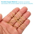 thumbnail image 3 of Uxcell 200Pcs 1.97x0.11" Copper Chandelier Connector Pins Chandelier Crystal Clips, Gold, 3 of 5