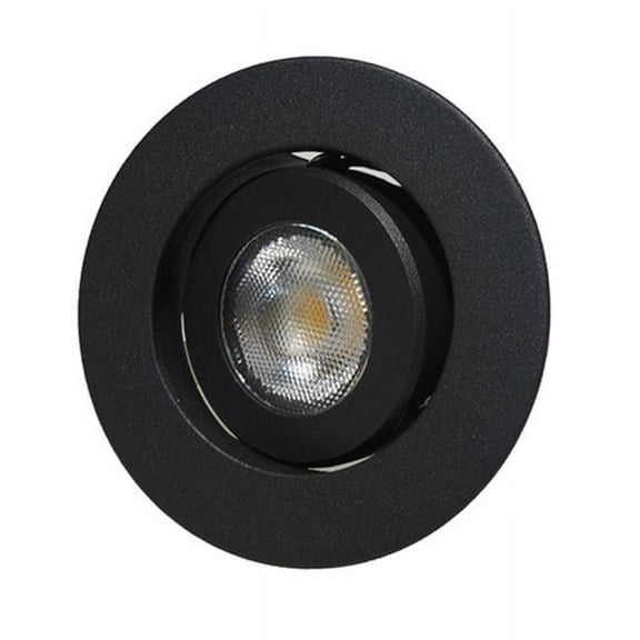 Nicor Lighting DLG2-10-120-3K-BK 2 in. LED Gimbal Downlight, Black - 3000K