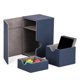 thumbnail image 3 of Organizador de tarjetas de almacenamiento coleccionable Sunnimix Estuche de baraja de cartas coleccionables con 2 divisores Azul, 3 of 7