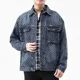 thumbnail image 5 of Chaqueta vaquera para hombre, estilo cargo, estética, jeans, abrigo para hombre, azul, hombros anchos, vintage, invierno 2024, usada a bordo, diseñador, talla grande L, 5 of 5